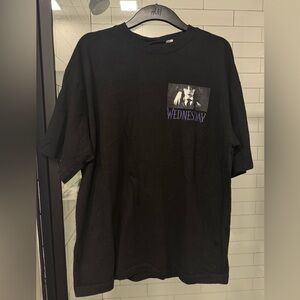 H&M Black Graphic Unisex T-Shirt